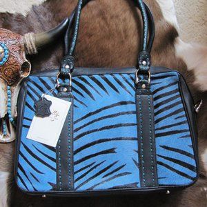 SCULLY  HAIR ON HIDE GENUINE LEATHER HANDBAG BRAND